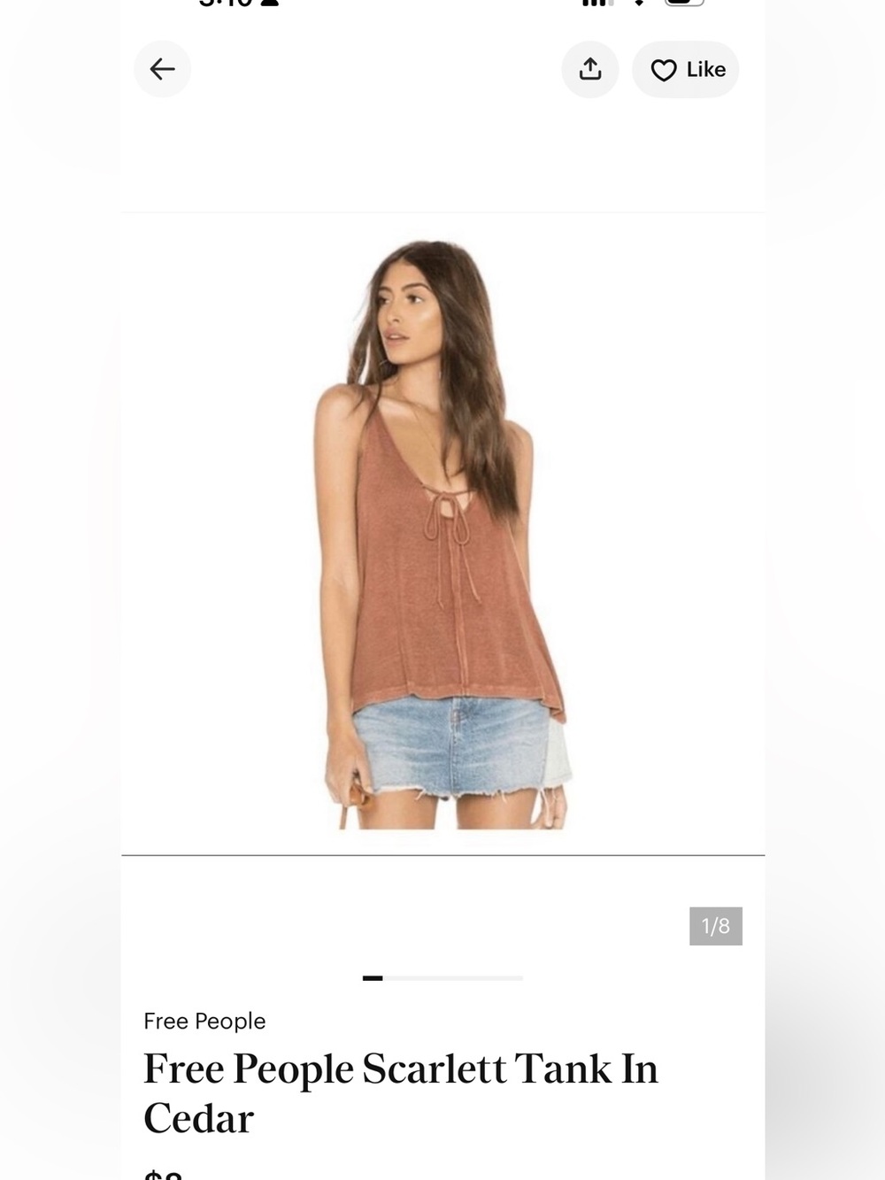 Free People Scarlett Tank